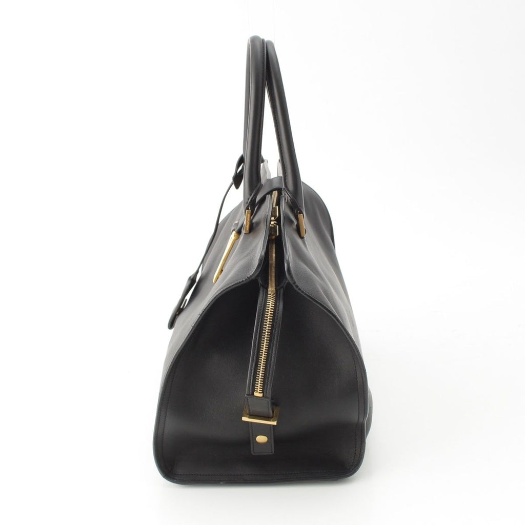 Saint Laurent Cabas Chic Line 2-Way Handbag Black — view 3