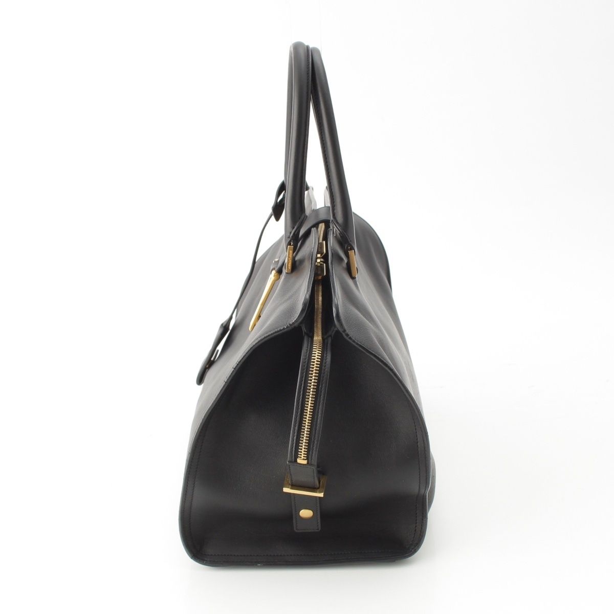 Saint Laurent Cabas Chic Line 2-Way Handbag Black — view 3