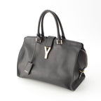 Saint Laurent Cabas Chic Line 2-Way Handbag Black — view 2