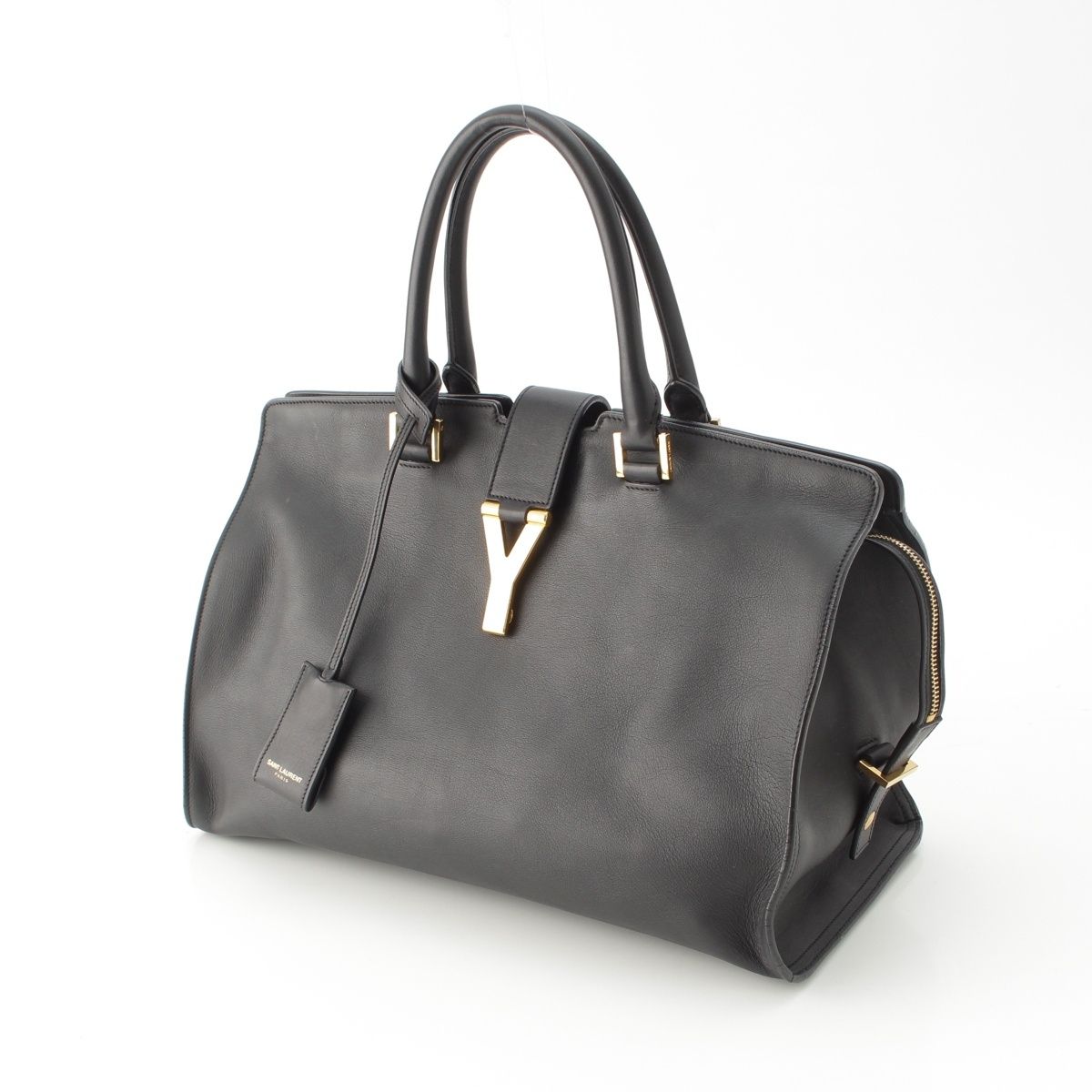 Saint Laurent Cabas Chic Line 2-Way Handbag Black — view 2