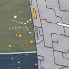 Hermes Losange Cashmere Silk Odyssey Spaceship Diamond Large Shawl Navy — view 7