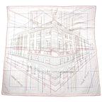 Hermes Cashmere Silk Carre Geant Pique Sellier Series Scarf Multicolor