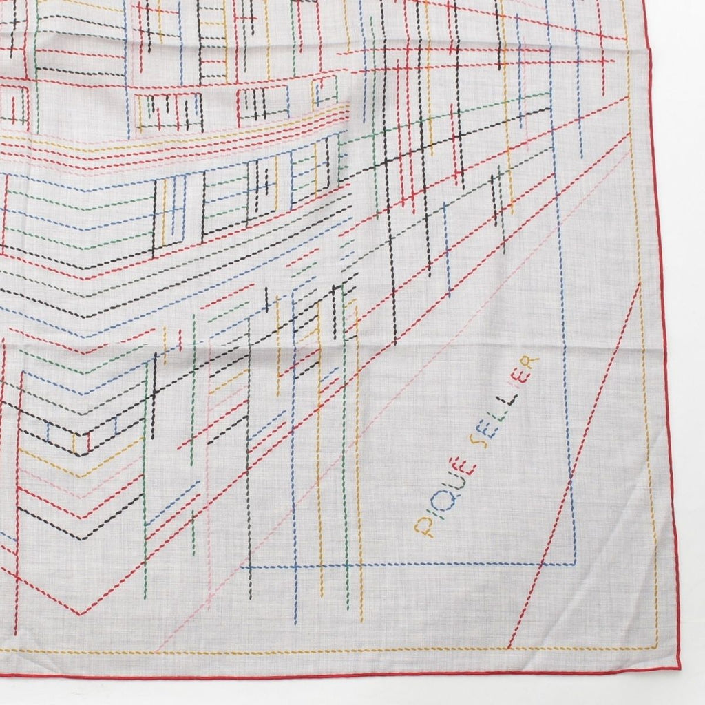 Hermes Cashmere Silk Carre Geant Pique Sellier Series Scarf Multicolor — view 5