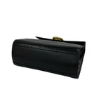 Celine Vintage Gancini Logo Leather Handbag Mini Tote Black — view 8