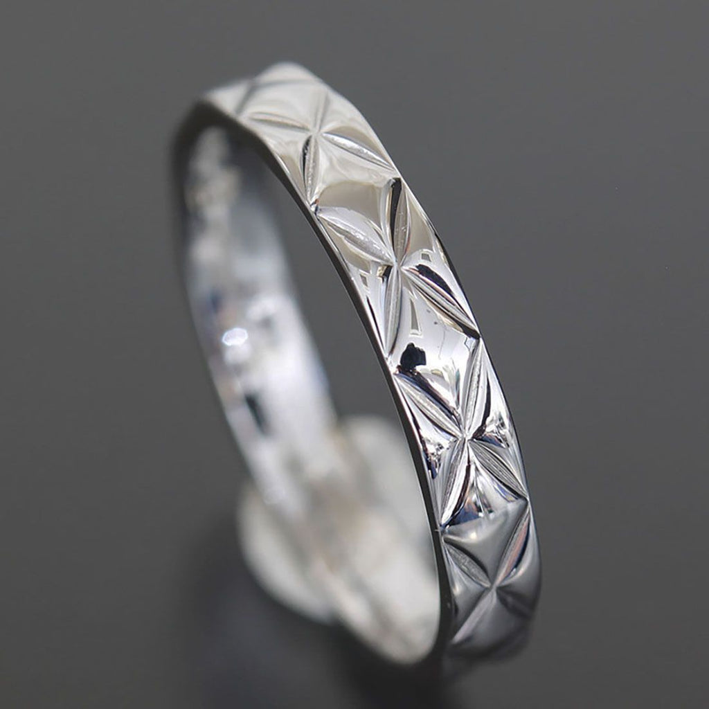 Chanel Quilted Ring Silver