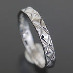 Chanel Quilted Ring Silver