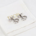 Dior CD Navy Earrings Metal
