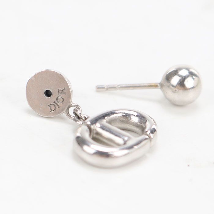 Dior CD Navy Earrings Metal — view 2