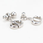 Dior CD Navy Earrings Metal — view 3