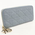 Dior Voyageur Wallet Zip Around Lambskin