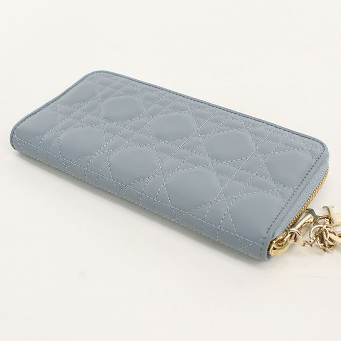 Dior Voyageur Wallet Zip Around Lambskin — view 2
