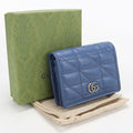 Gucci Small Wallet Double Bifold Quilted Leather