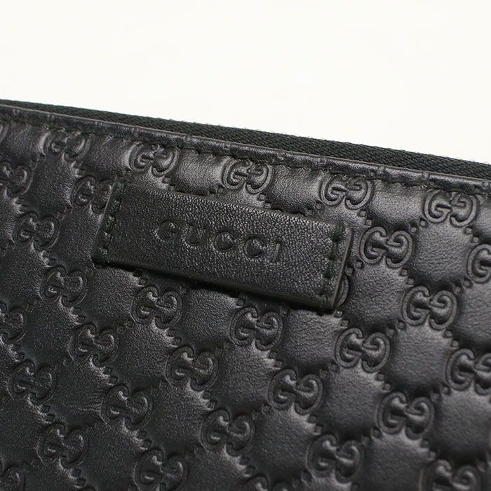 Gucci Micro Guccissima Wallet Zip Around Leather — view 5