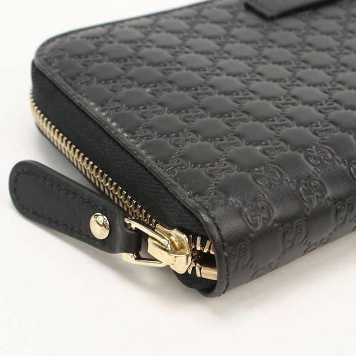 Gucci Micro Guccissima Wallet Zip Around Leather — view 7
