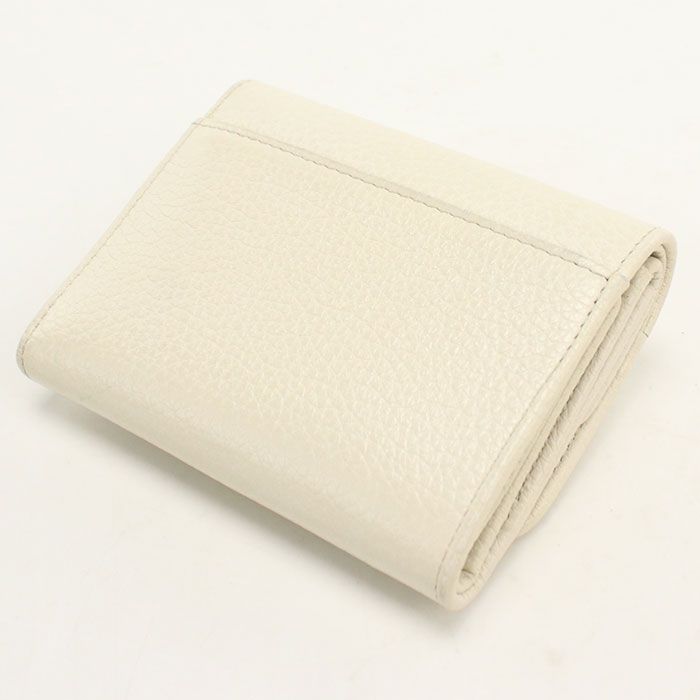 Prada Vitello Daino Leather Trifold Wallet Calfskin — view 2