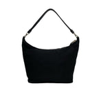 Prada Triangle Logo Nylon Leather Mini Tote Shoulder Bag Black — view 3