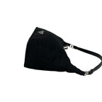 Prada Triangle Logo Nylon Leather Mini Tote Shoulder Bag Black — view 6