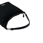 Prada Triangle Logo Nylon Leather Mini Tote Shoulder Bag Black — view 4