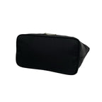 Prada Triangle Logo Nylon Leather Mini Tote Shoulder Bag Black — view 8