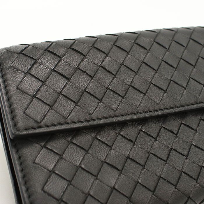 Bottega Veneta Large Flap Wallet Intrecciato Bifold Lambskin — view 5