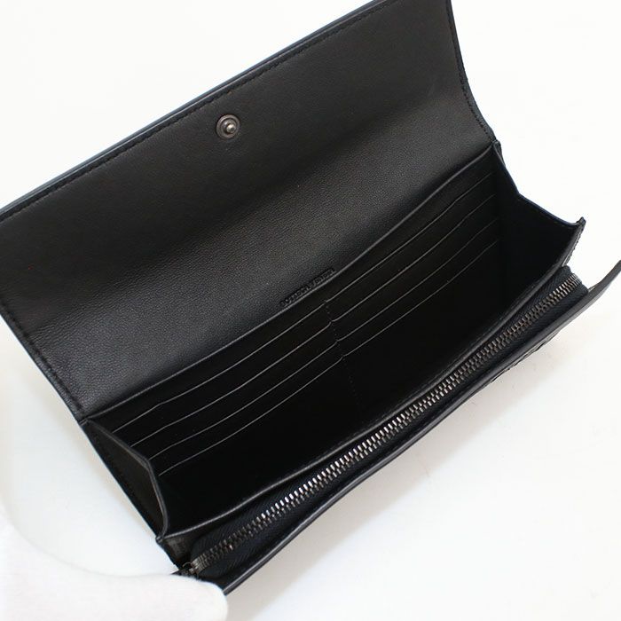Bottega Veneta Large Flap Wallet Intrecciato Bifold Lambskin — view 3
