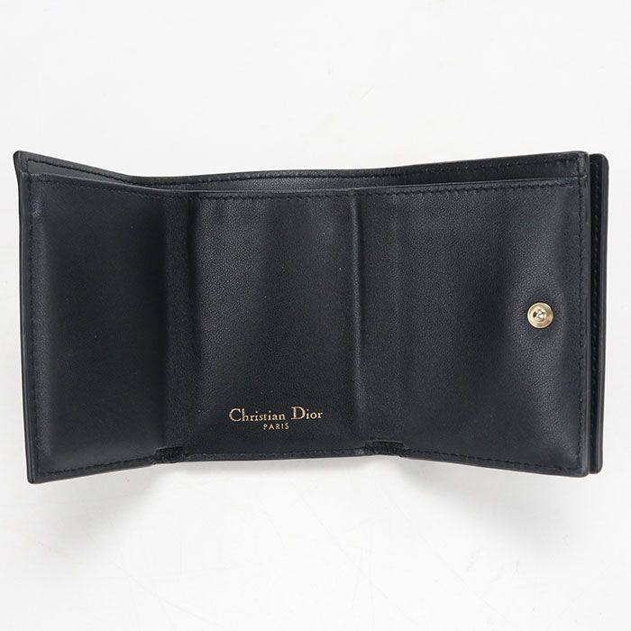 Dior 30 Montaigne Trifold Wallet Calfskin — view 3