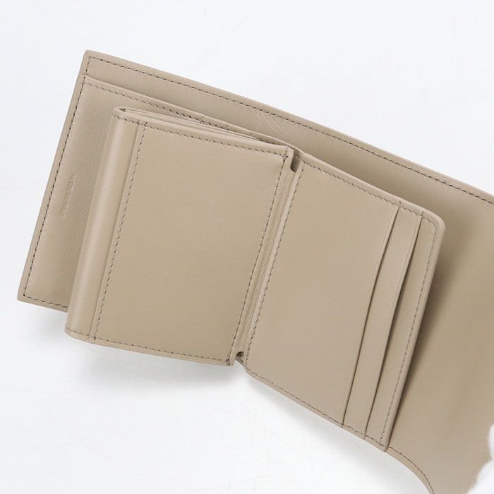 Celine Small Flap Wallet Triomphe Trifold Shiny Calfskin — view 4