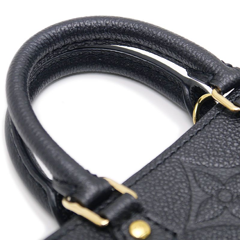 Louis Vuitton LV Petite Sac Plat Noir Empreinte Handbag — view 5