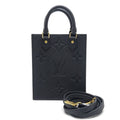 Louis Vuitton LV Petite Sac Plat Noir Empreinte Handbag
