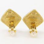 Chanel CC Logo Vintage Gold Plated Earrings — view 4