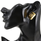 Chanel CC Logo Vintage Gold Plated Earrings — view 2