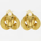 Chanel CC Logo Vintage Gold Plated Earrings — view 3
