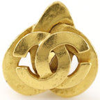 Chanel CC Logo Vintage Gold Plated Earrings — view 6