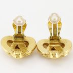 Chanel CC Logo Vintage Gold Plated Earrings — view 5