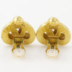 Chanel CC Logo Vintage Gold Plated Earrings — view 4