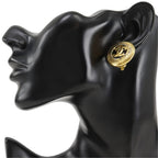 Chanel CC Logo Vintage Gold Plated Earrings — view 2