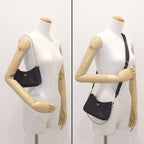 Prada Shoulder Bag Mini Chain Bag Black Saffiano Luc Gold — view 8