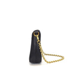 Prada Shoulder Bag Mini Chain Bag Black Saffiano Luc Gold — view 3