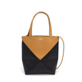 Loewe Tote Bag Puzzle Fold Mini Warm Desert Black Calfskin Gold