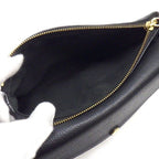 Louis Vuitton Shoulder Bag Black Monogram Empreinte Leather Gold — view 5