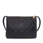 Louis Vuitton Shoulder Bag Black Monogram Empreinte Leather Gold — view 2