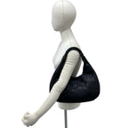 Bottega Veneta Campana Intrecciato Leather Tote Bag Black — view 2