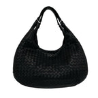 Bottega Veneta Campana Intrecciato Leather Tote Bag Black — view 3