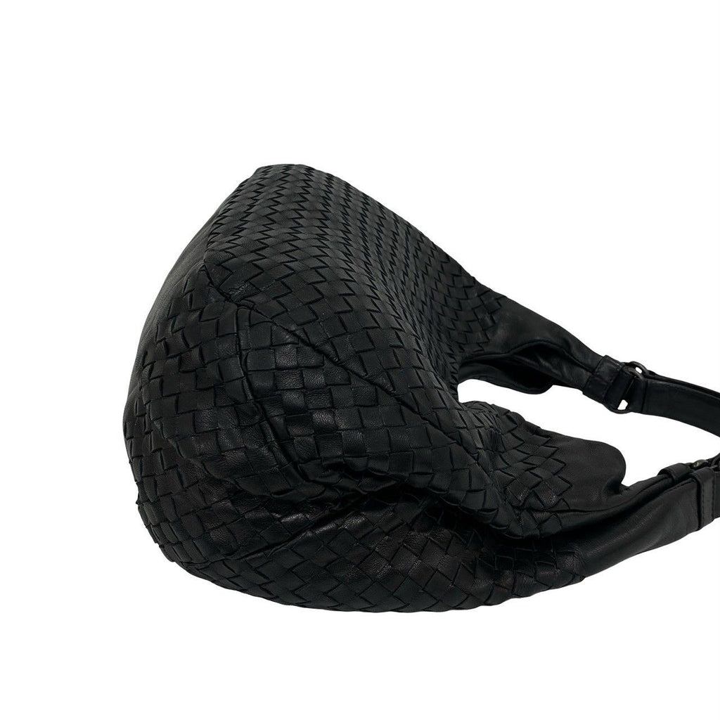 Bottega Veneta Campana Intrecciato Leather Tote Bag Black — view 6