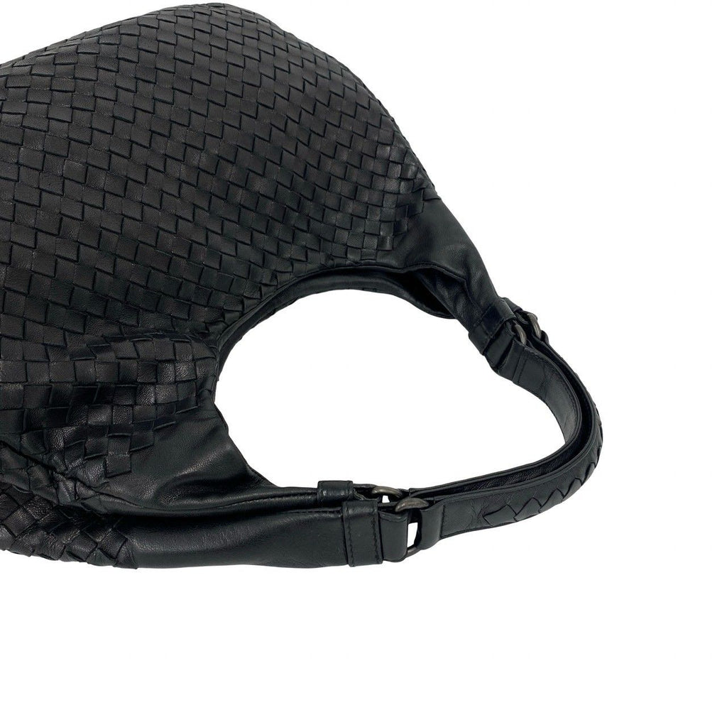 Bottega Veneta Campana Intrecciato Leather Tote Bag Black — view 4