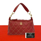 Chanel CC Logo Wild Stitch Lambskin Handbag