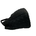 Dior Cannage Logo Charm Leather Tote Bag Black — view 5