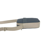 Loewe Repeat Anagram Logo Leather Shoulder Bag Crossbody Pochette Navy Beige — view 5