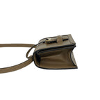 Loewe Barcelona Logo Leather Mini Shoulder Bag Crossbody Pochette Beige — view 5