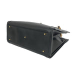 Gucci With Vintage Bamboo Leather Tote Bag Black — view 8